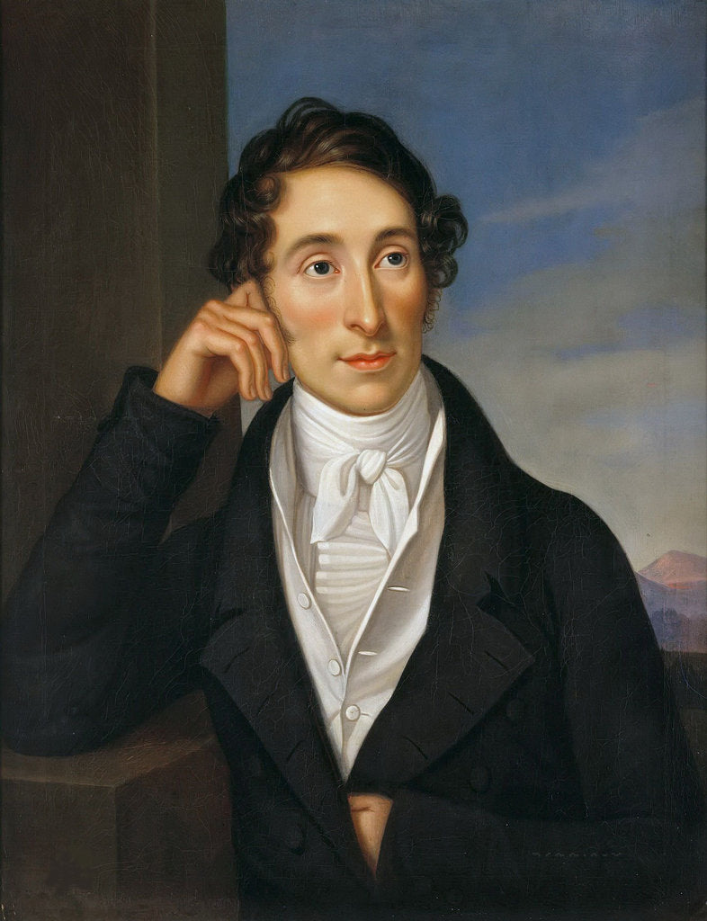 Detail of Portrait of Carl Maria von Weber by Anonymous