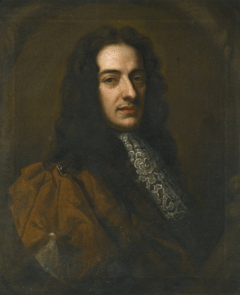 Detail of Portrait of the violinist and composer Nicola Matteis by Anonymous