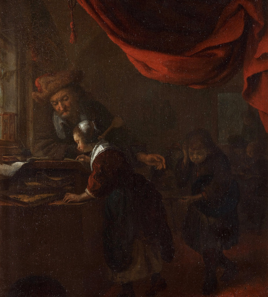 Detail of The Schoolmaster by Anonymous
