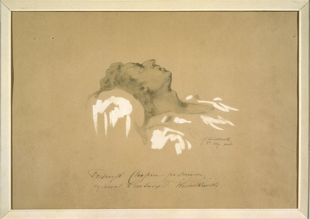 Detail of Chopin on His Deathbed by Anonymous