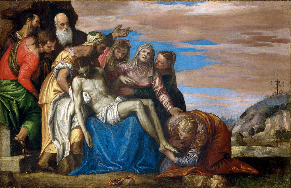 Detail of The Descent from the Cross by Anonymous