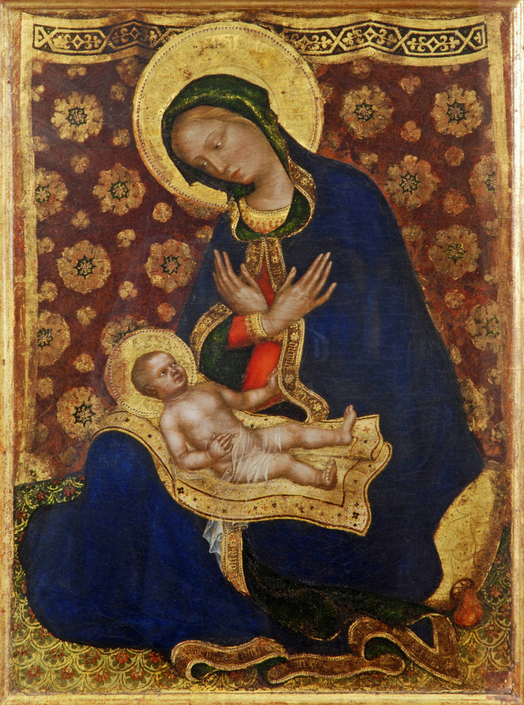 Detail of Madonna of Humility (Madonna dellUmiltà) by Anonymous