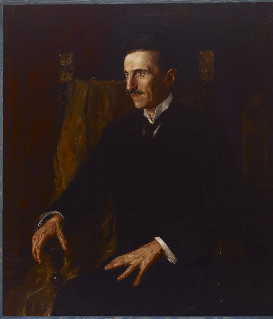 Detail of Portrait of Nikola Tesla by Anonymous