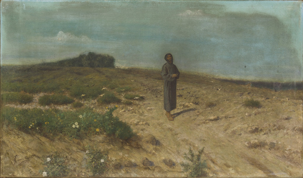 Detail of Saint Francis Preaches to the Birds by Anonymous