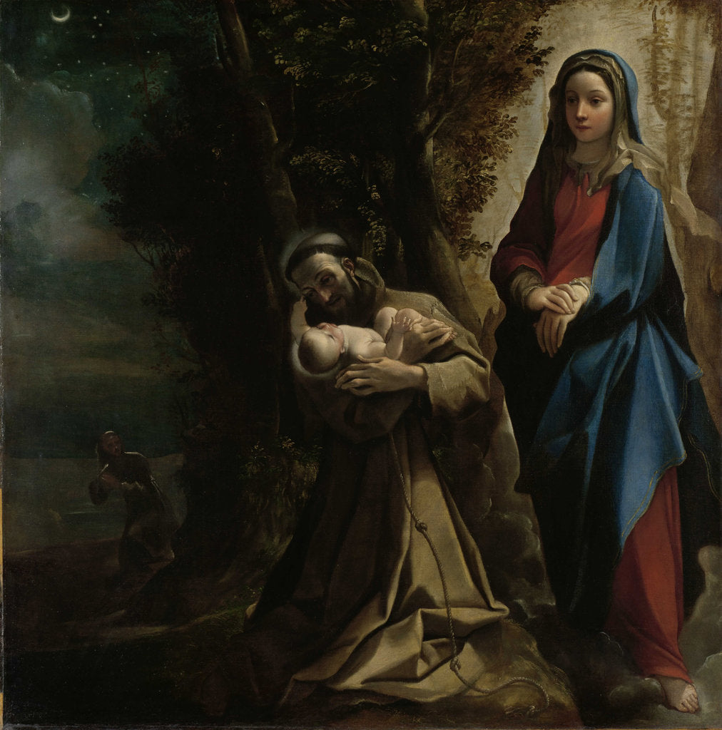 Detail of The Vision of Saint Francis of Assisi by Anonymous