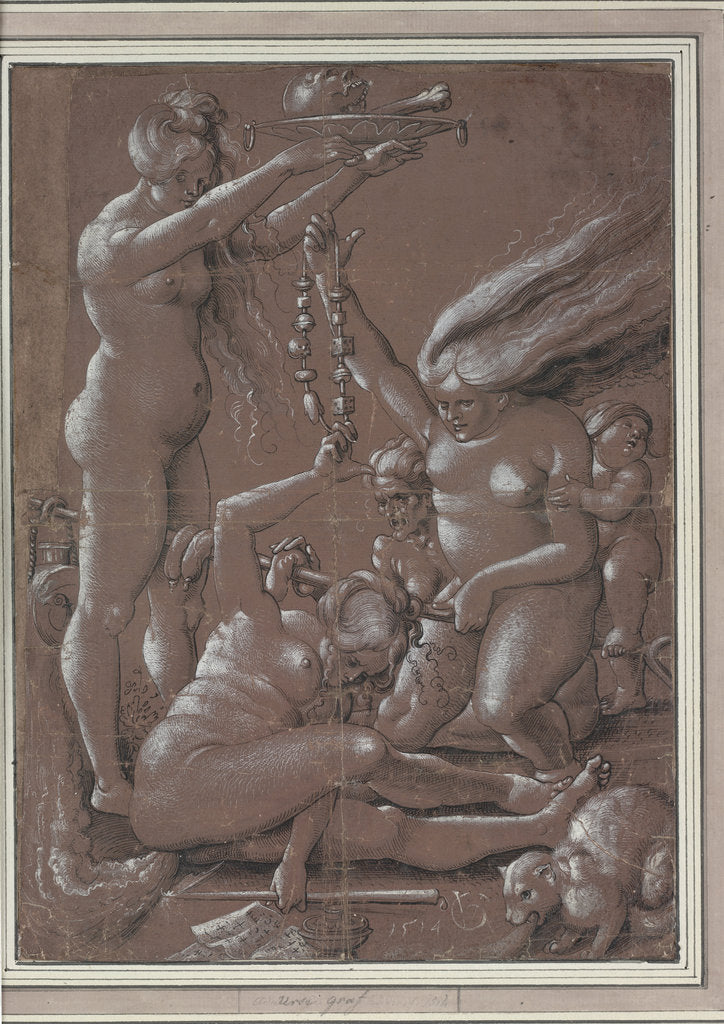 Detail of The Witches Sabbath (After Hans Baldung) by Anonymous