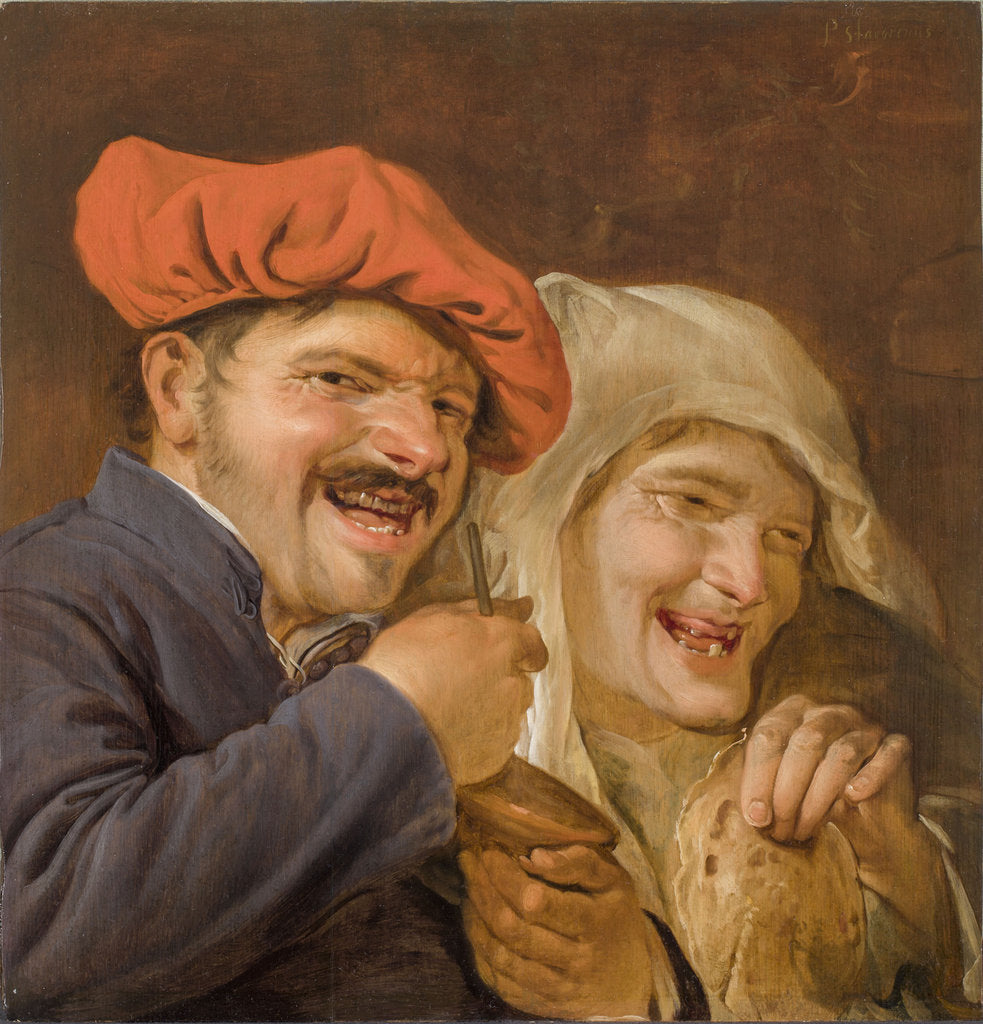 Detail of Rommelpot Player by Anonymous