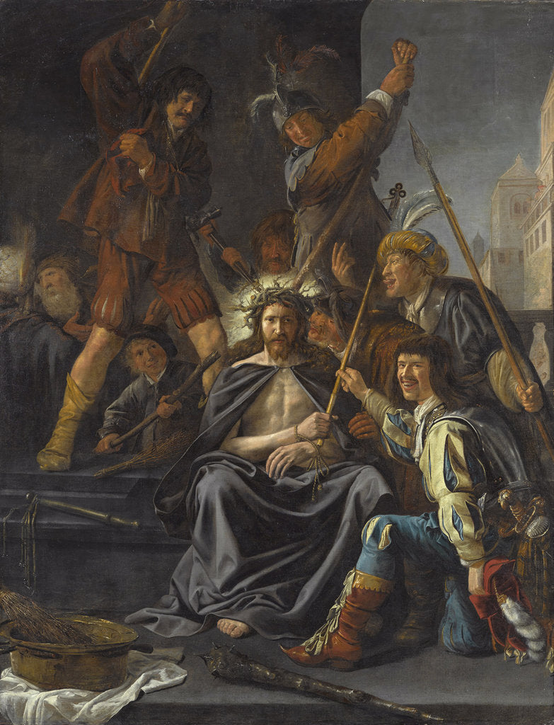 Detail of Christ Crowned with Thorns by Anonymous