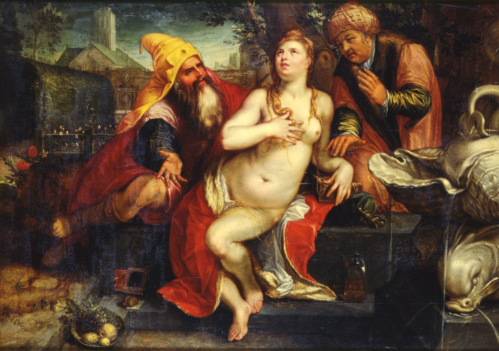 Detail of Susanna and the Elders by Anonymous