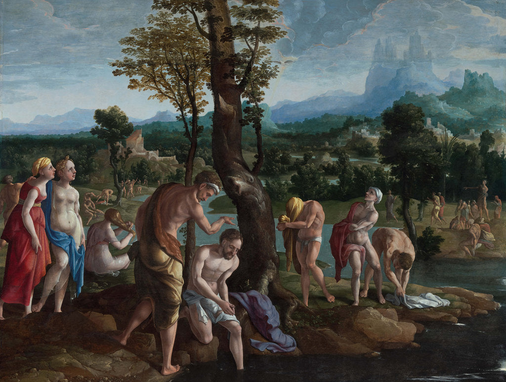 Detail of The Baptism of Christ by Anonymous