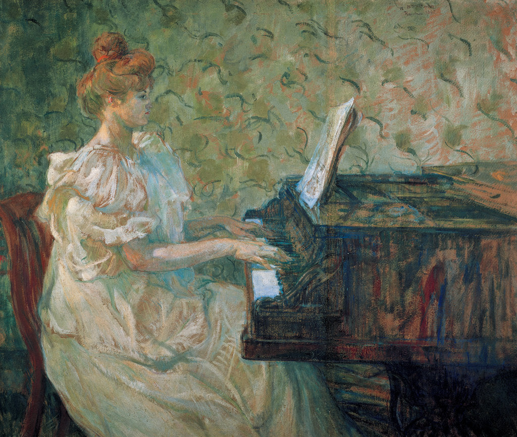 Detail of Misia Natanson at the Piano by Anonymous