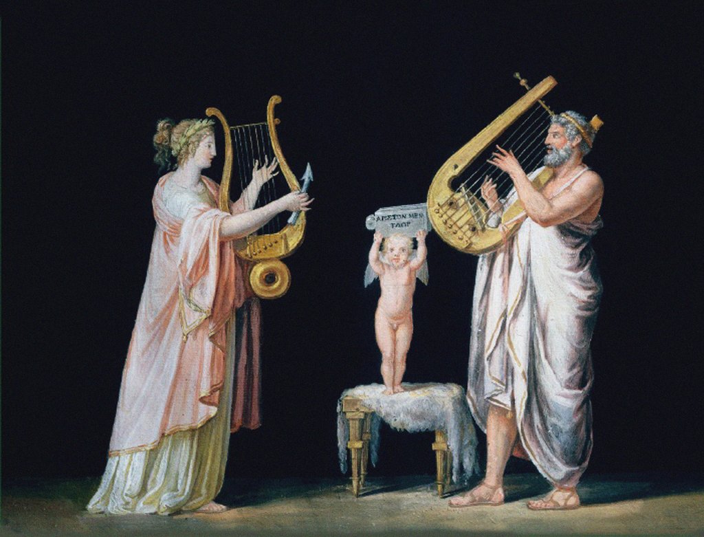 Detail of Erato and Pindar by Anonymous
