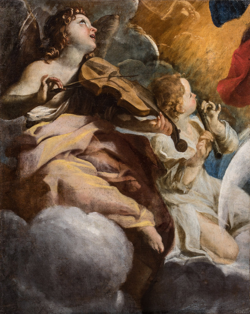 Detail of The Musical Angels by Anonymous