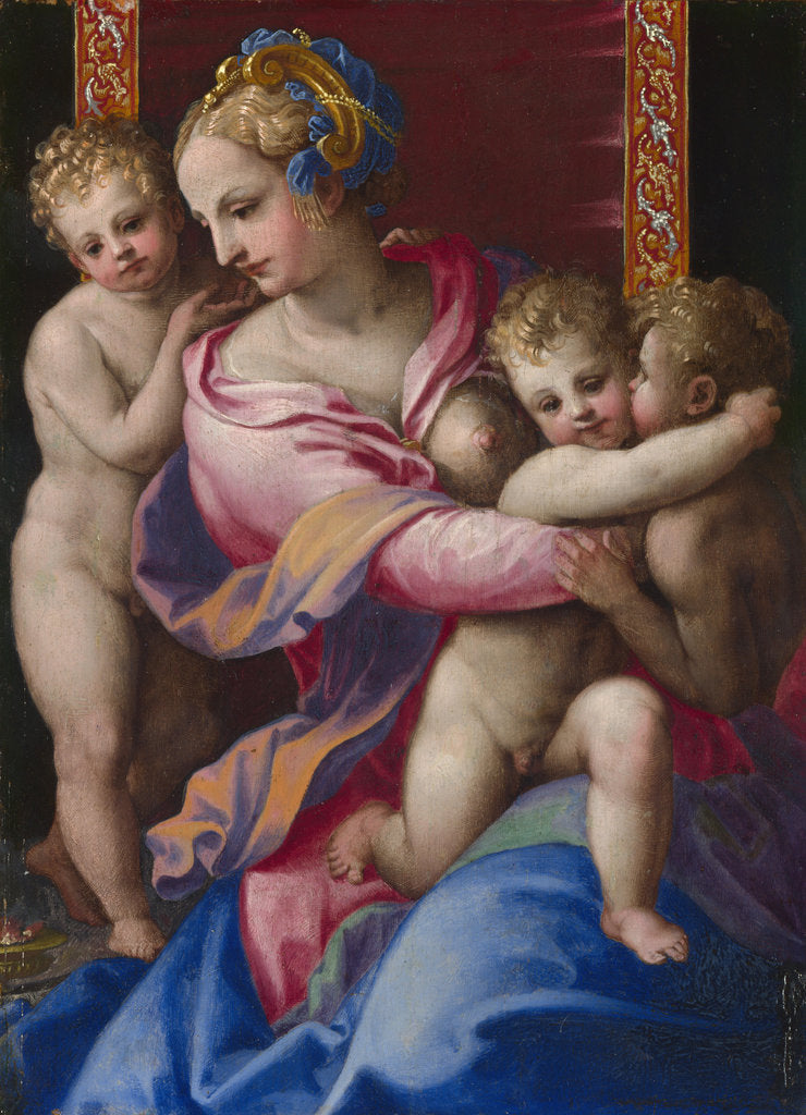 Detail of Charity by Anonymous