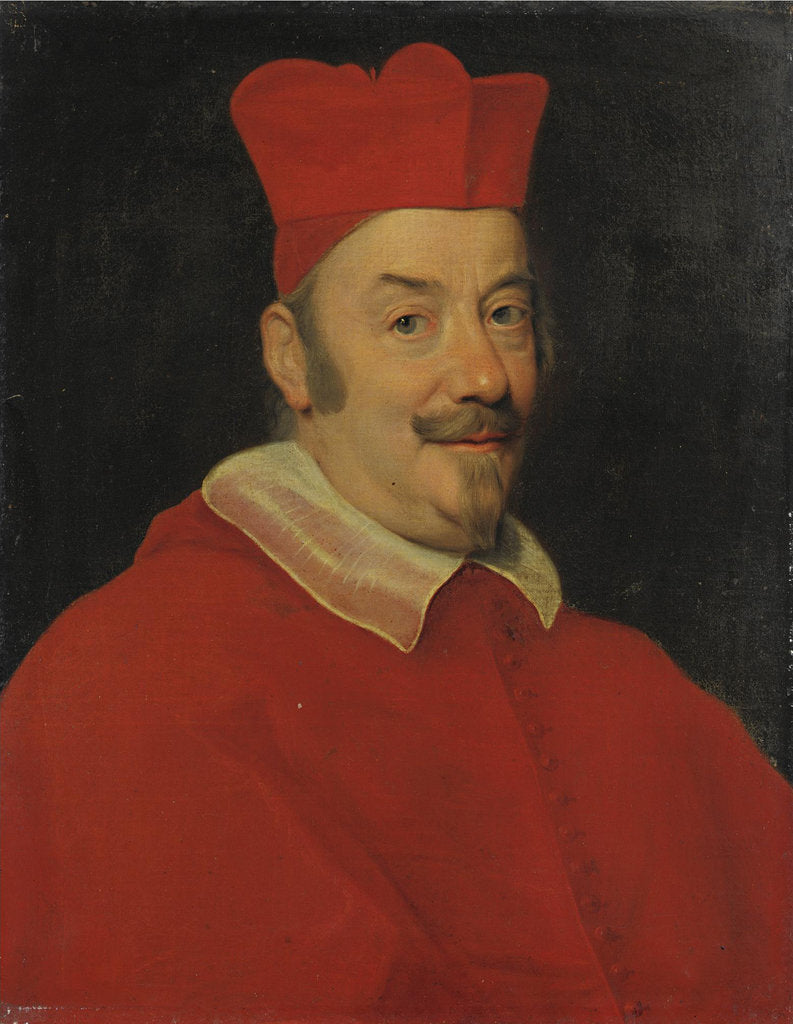Detail of Portrait of Cardinal Pietro Ottoboni, future Pope Alexander VIII by Anonymous