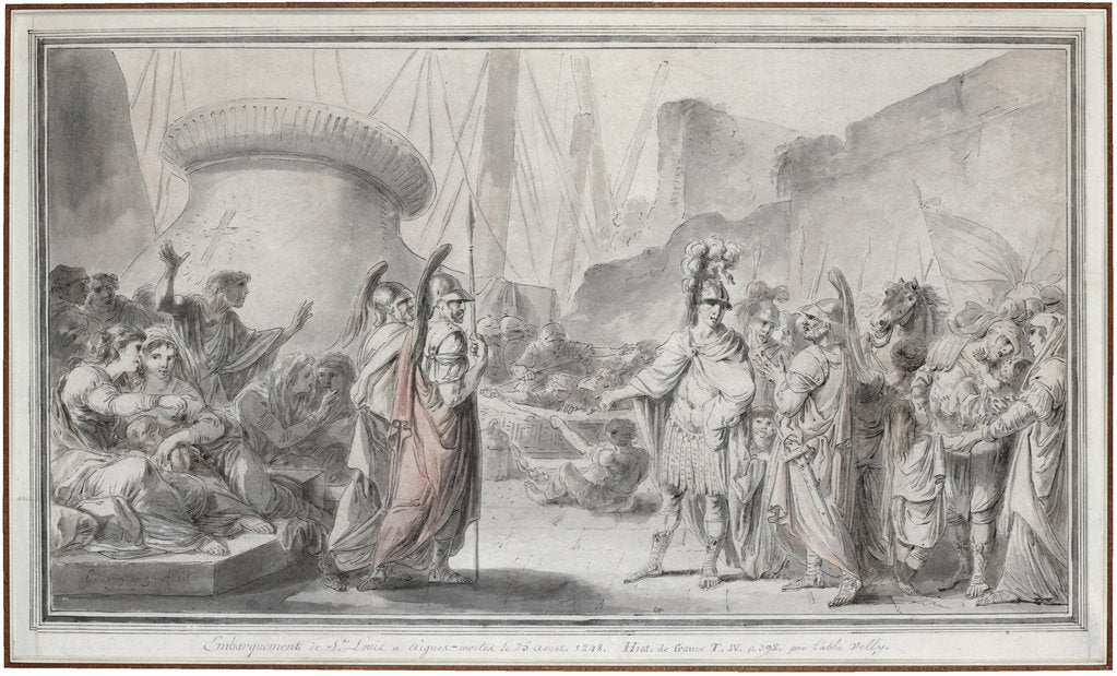 Detail of The embarkation of Louis IX from Aigues-Mortes by Anonymous
