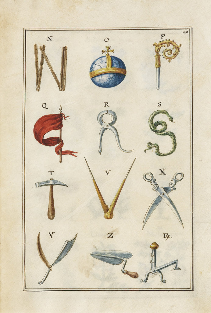 Detail of Alphabet by Anonymous