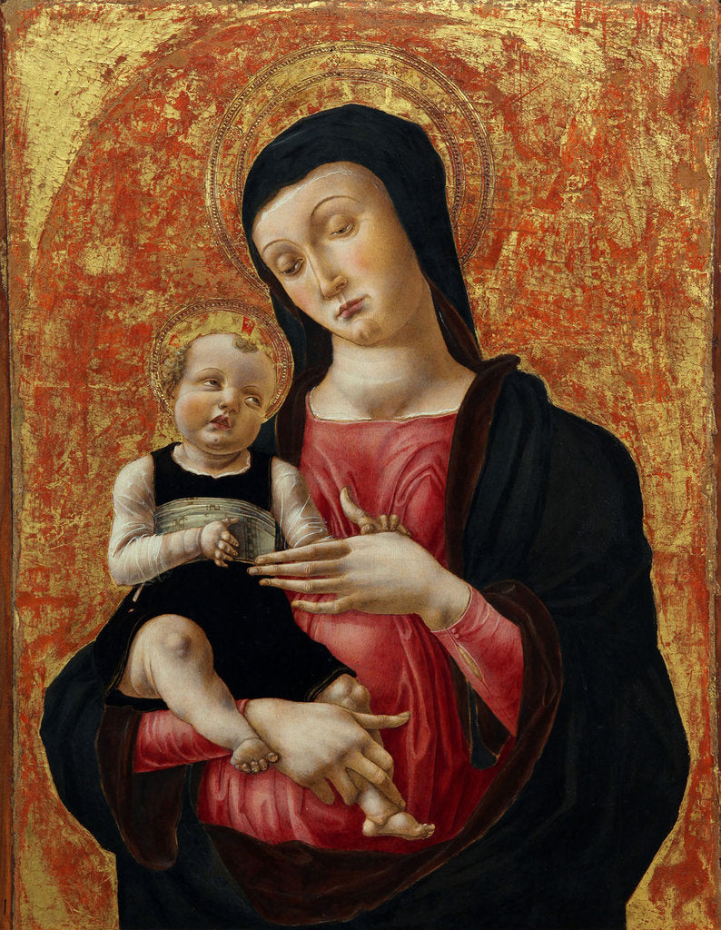 Detail of Virgin and child by Anonymous