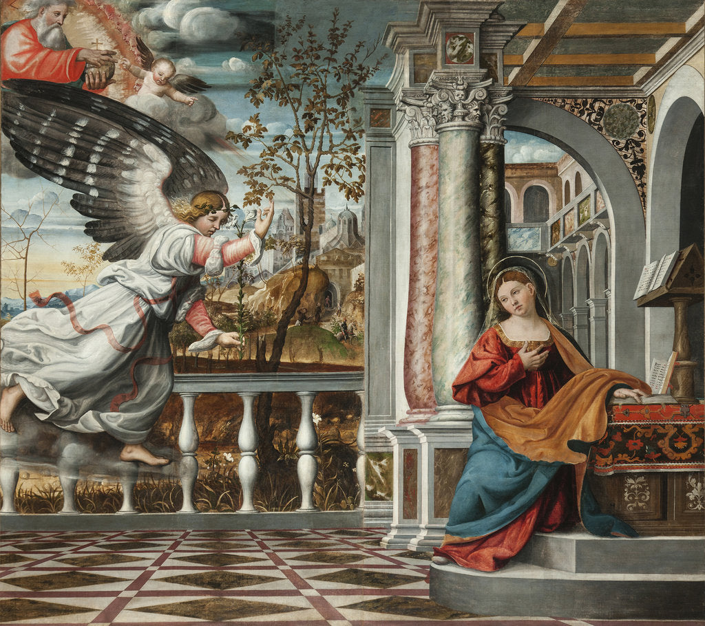 Detail of The Annunciation by Anonymous