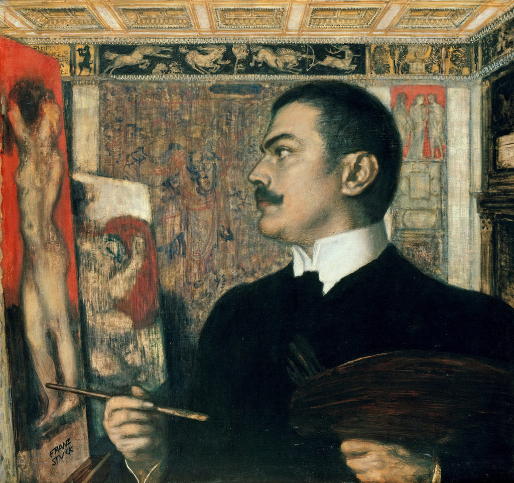 Detail of Self-portrait in the Studio by Anonymous