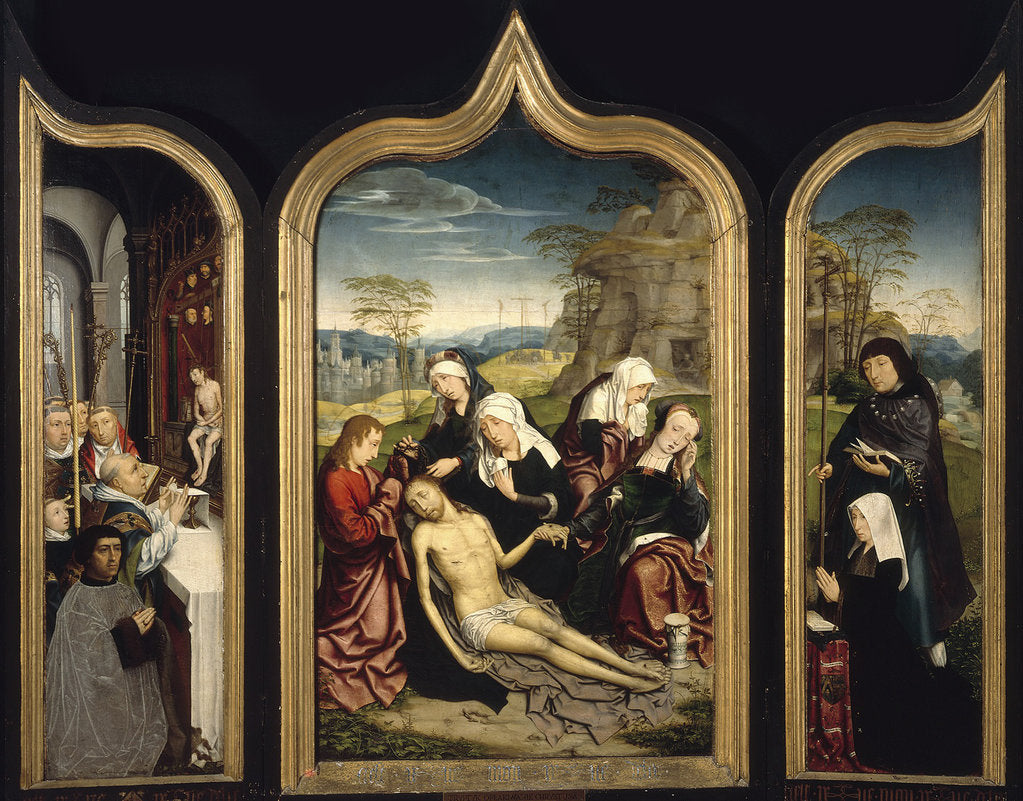 Detail of Triptych of the Lamentation of Christ by Anonymous