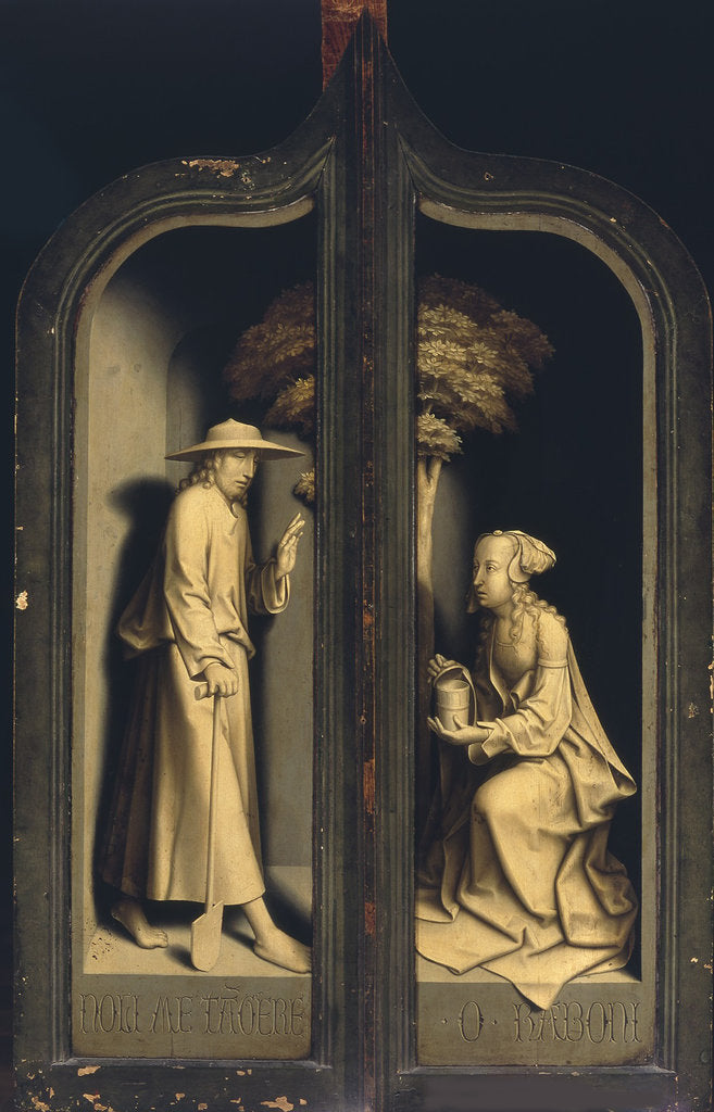 Detail of Triptych of the Lamentation of Christ. (Reverse: Noli me tangere) by Anonymous