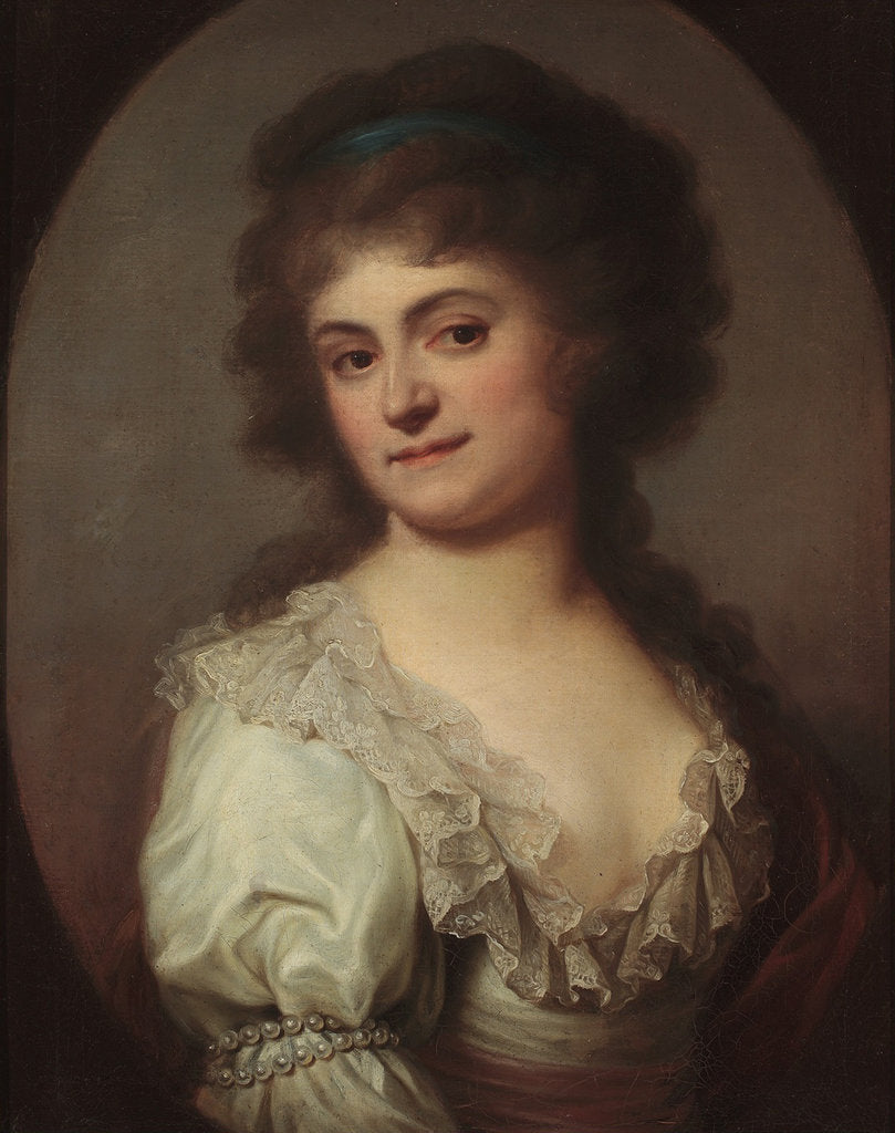 Detail of Portrait of the Painter Cecile de Duchesne, née Merlini by Anonymous