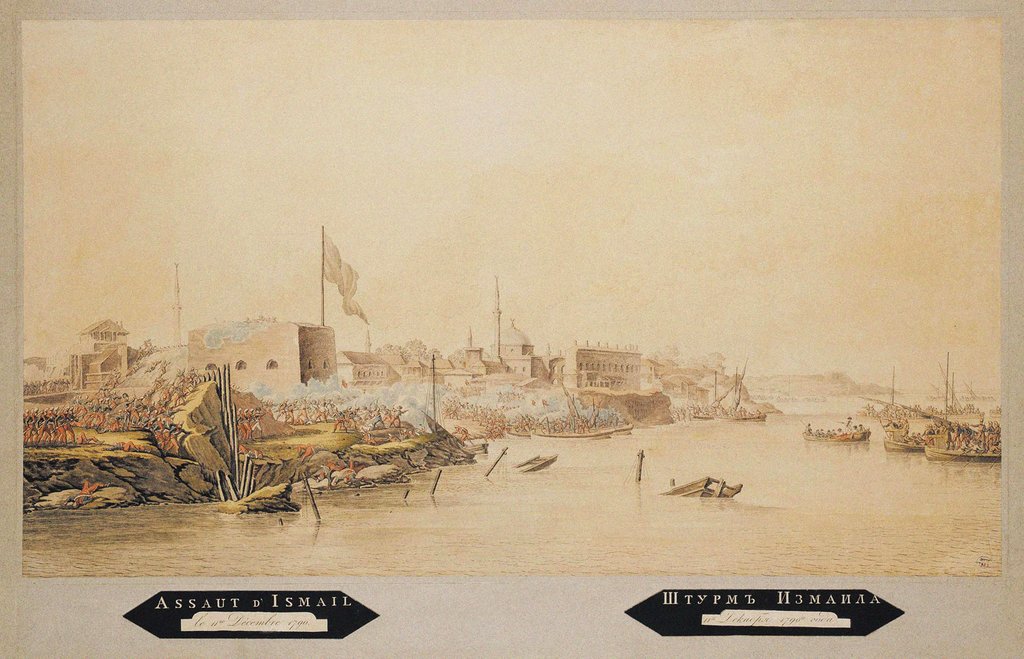 Detail of Russian army captured Izmail fortress by Anonymous