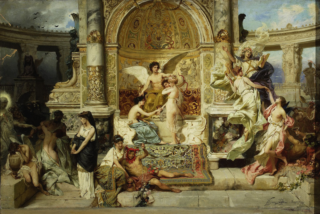 Detail of Curtain design for the Theatre in Krakow by Anonymous