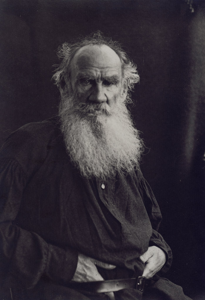 Detail of Portrait of the author Count Lev Nikolayevich Tolstoy by Anonymous