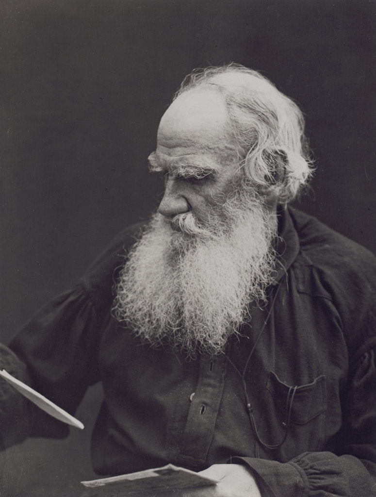Detail of Portrait of the author Count Lev Nikolayevich Tolstoy by Anonymous