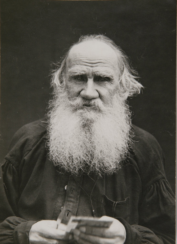 Detail of Portrait of the author Count Lev Nikolayevich Tolstoy by Anonymous
