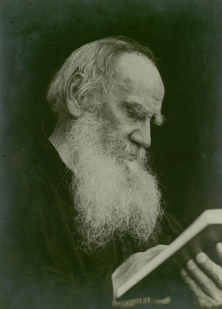 Detail of Portrait of the author Count Lev Nikolayevich Tolstoy by Anonymous