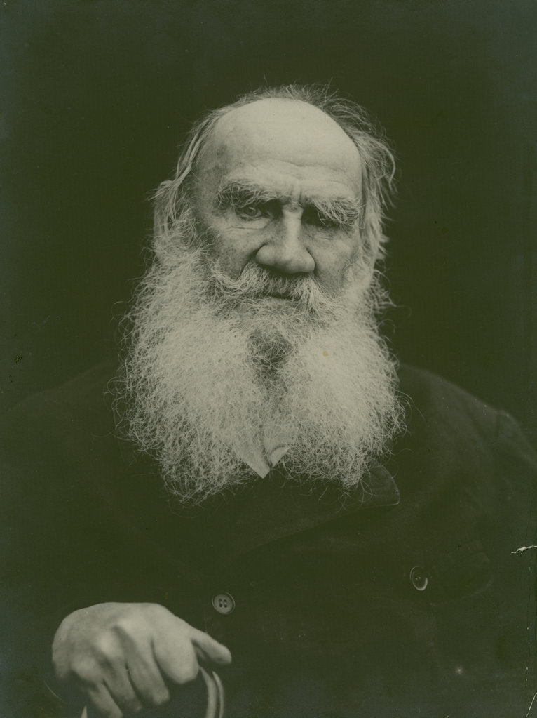 Detail of Portrait of the author Count Lev Nikolayevich Tolstoy by Anonymous