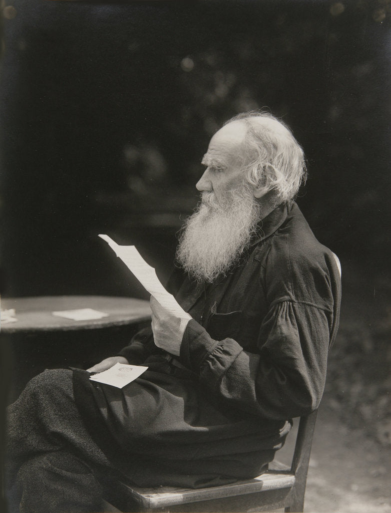 Detail of Portrait of the author Count Lev Nikolayevich Tolstoy by Anonymous