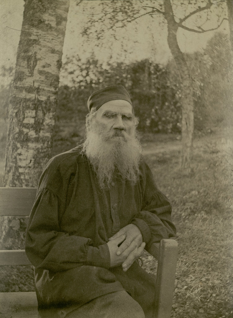 Detail of Portrait of the author Count Lev Nikolayevich Tolstoy by Anonymous