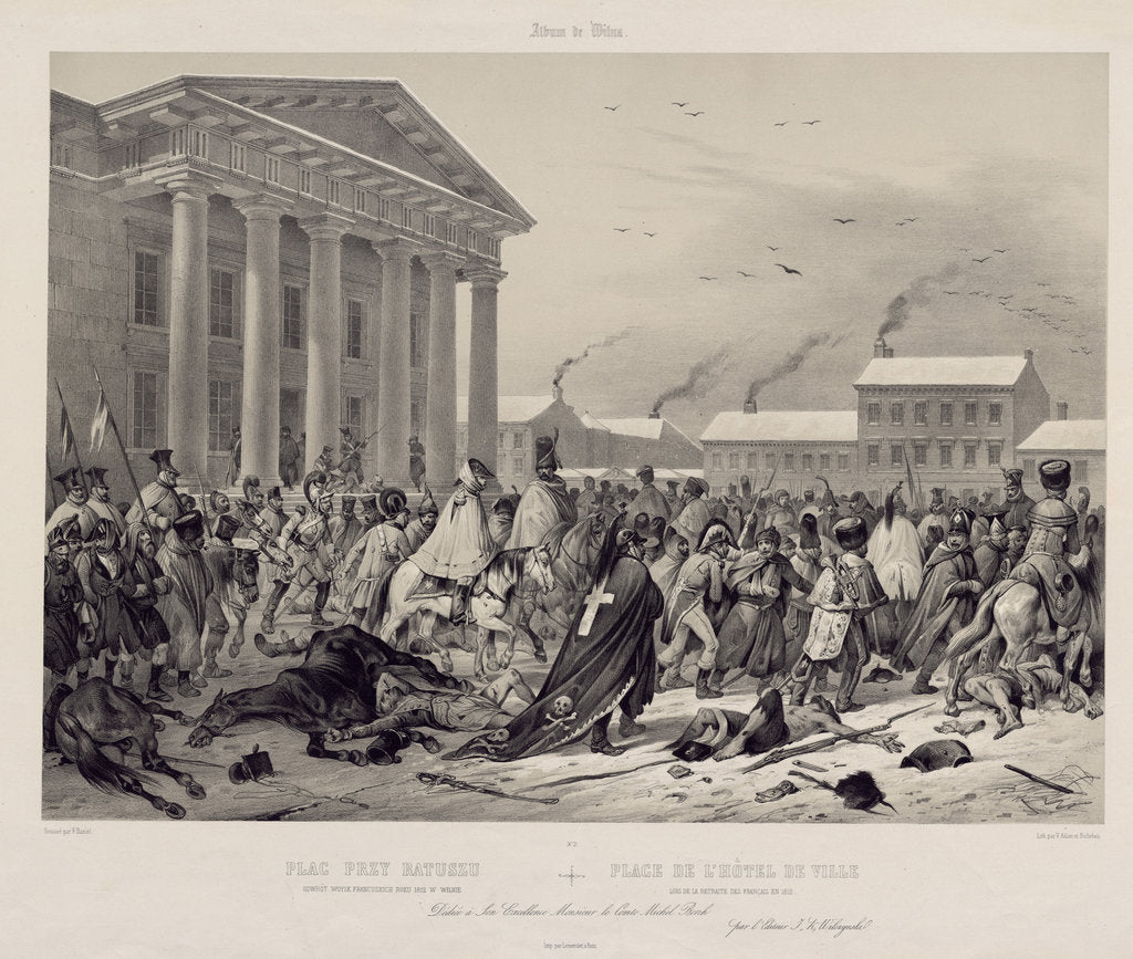 Detail of Flight of the French army through Vilnius by Anonymous