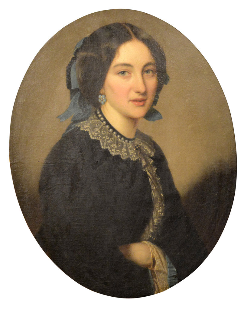 Detail of Portrait of Maria Alexeevna Sukhotina, née Dyakova by Anonymous