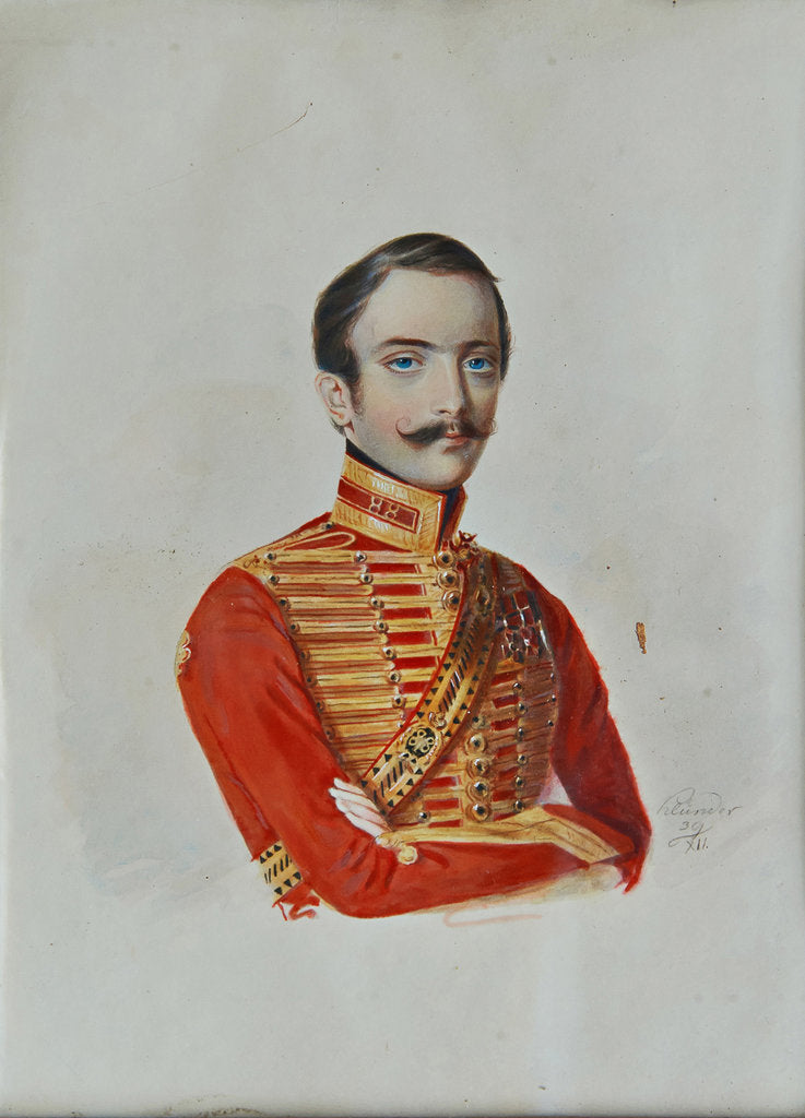 Detail of Portrait of Alexander Gavrilovich Remy by Anonymous