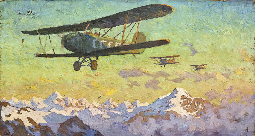 Detail of Overflight of the Caucasus Mountains by Anonymous