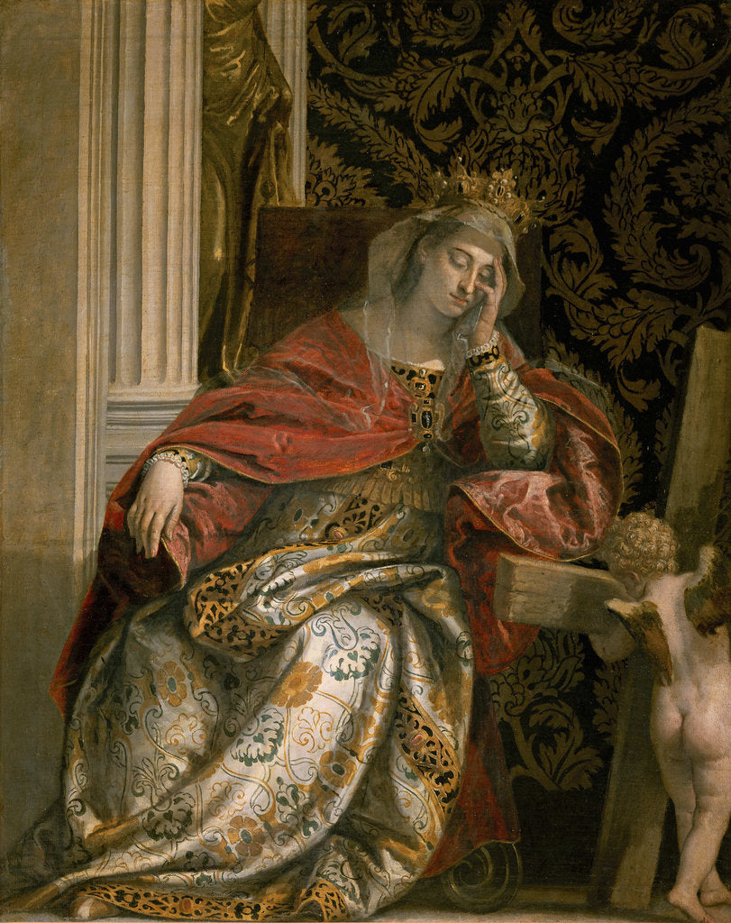 Detail of The Dream of Saint Helena by Anonymous