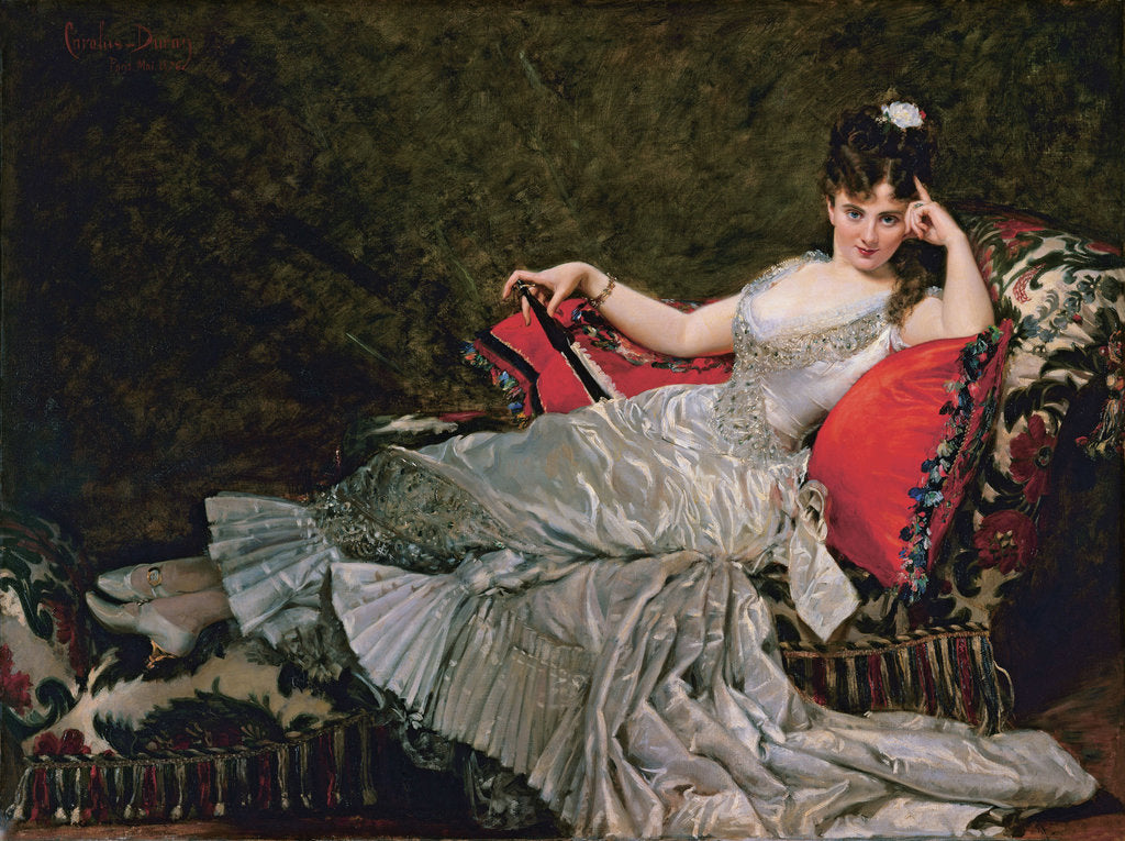 Detail of Portrait of Julia Tahl known as Mademoiselle Alice de Lancey by Anonymous