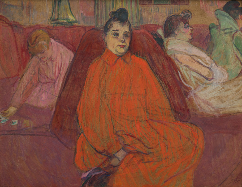 Detail of In the Salon: The Couch by Anonymous