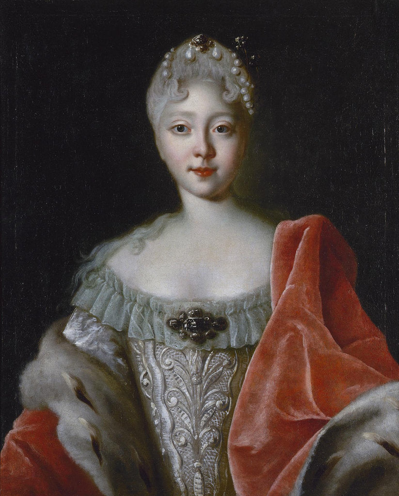 Detail of Portrait of Grand Duchess Elisabeth Petrovna by Anonymous