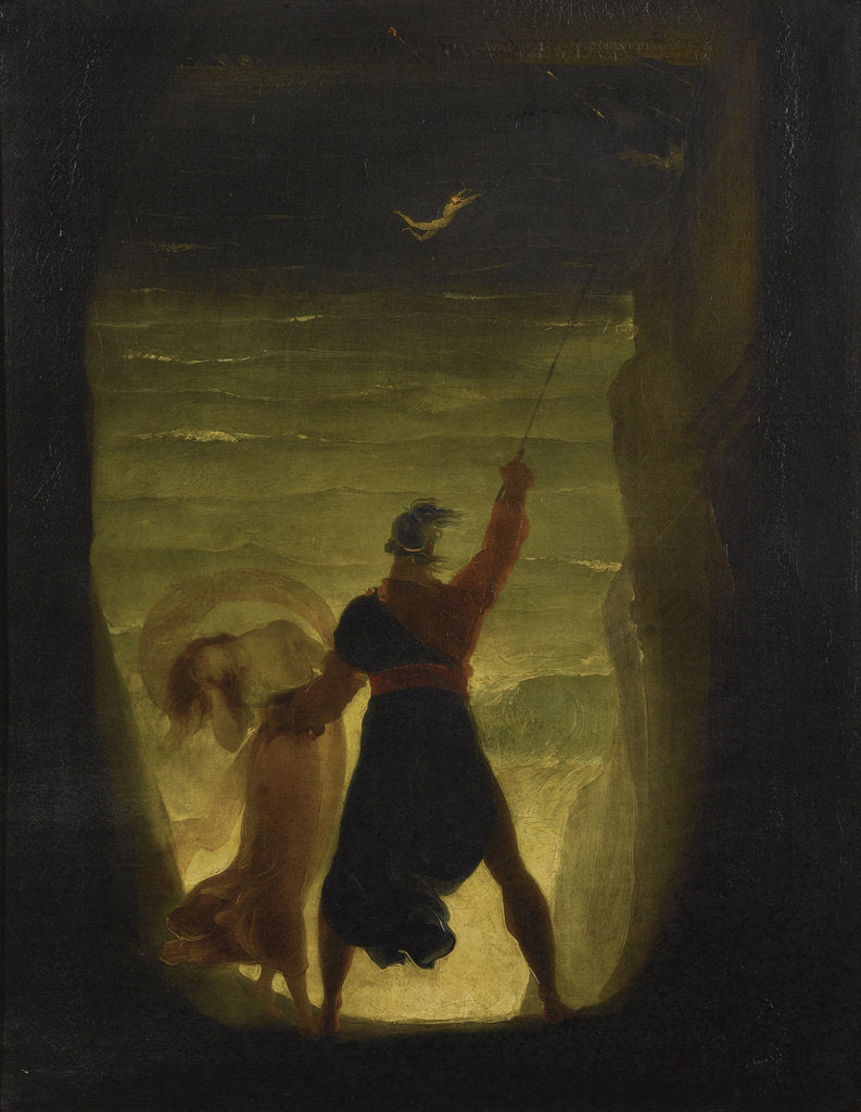 Detail of The Tempest. Prospero and Ariel by Anonymous