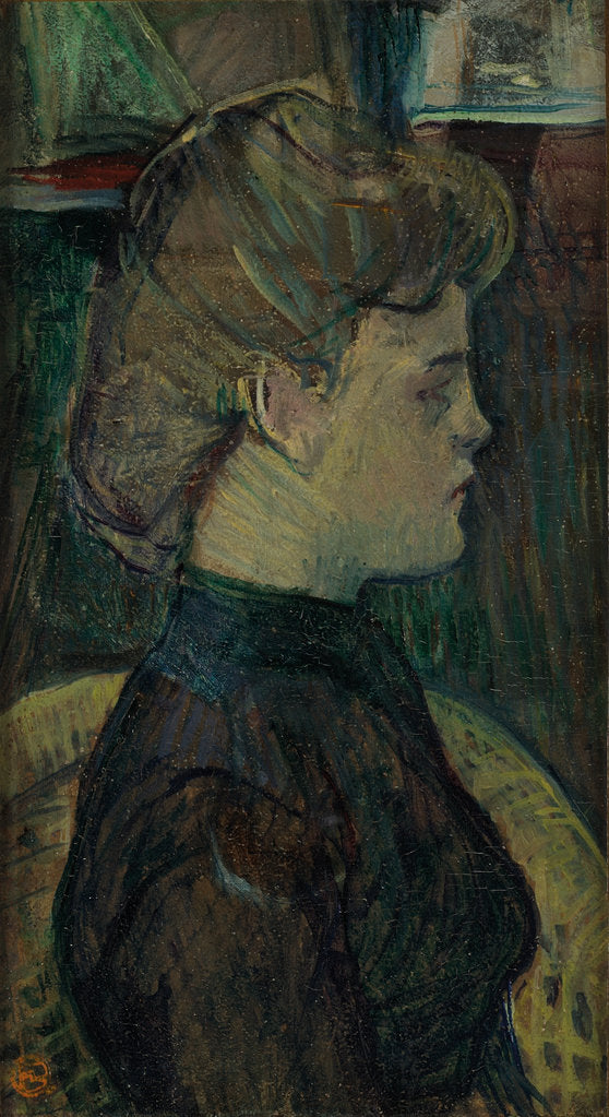 Detail of Hélène Vary in Profile by Anonymous