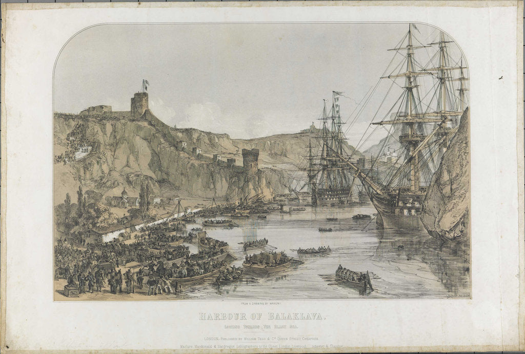 Detail of View of the harbour of Balaclava by Anonymous