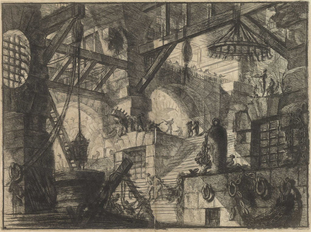 Detail of From the series The Imaginary Prisons (Le Carceri dInvenzione) by Anonymous