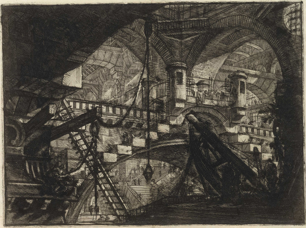 Detail of From the series The Imaginary Prisons (Le Carceri dInvenzione) by Anonymous
