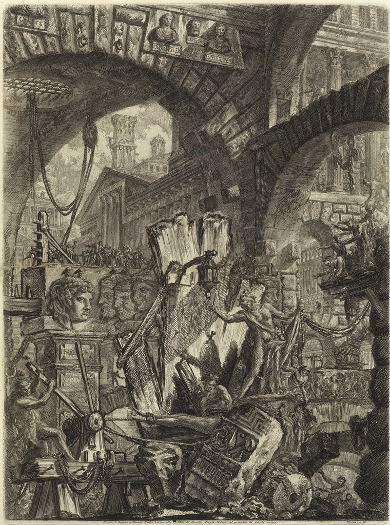 Detail of From the series The Imaginary Prisons (Le Carceri dInvenzione) by Anonymous